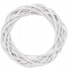 Vipolimex Fehér vesszőkoszorú, esküvői dekoráció, ajtóra, falra, 25cm (DLWR01-25)