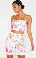 Prettylittlething Pretty Mini Rokya, virágos, hímzett, Size 36