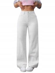 Shein Fehér Farmer Hosszú Egyenes Magas Derekú Plus Size 48 1KL