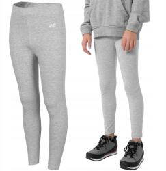4F pamut leggings lányoknak, Size 152, szürke (HJZ22-JLEG001 27M)