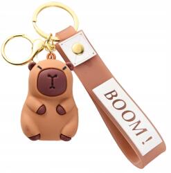 EdiBazzar Kapibara kulcstartó, táskadísz, karabineres, ajándék (Brelok z Kapibarą do kluczy torebki breloczek)