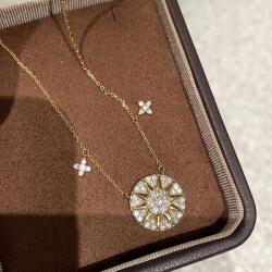  Nemes nyaklánc középkorú nőknek, S925 ezüst, arany színű