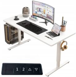 Rebiko Elektromos Íróasztal Emelő Fehér 160 cm Állítható Modern 72-118 cm (Biurko Elektryczne Regulowane 160x60)