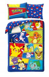 Halantex Pokémon ágyneműhuzat 140×200cm, 70×90 cm (POK-746BL)