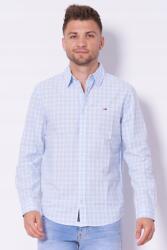 Tommy Hilfiger Kockás ing, kék, pamut Tommy Jeans DM0DM20885 M (DM0DM20885 C3Q)