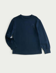 Marks & Spencer Тениска от чист памук с дълъг ръкав (2-8 години) Marks & Spencer тъмносиня Marks & Spencer | Sin | Момчешки | 2-3 години