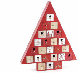 Decorer Calendar Advent Craciun lemn 31.5x5.5x38.5 cm (A51.53.95)
