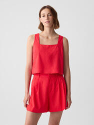 GAP Crop top от лен GAP GAP | Cherven | ЖЕНИ | M - zoot - 81,56 лв