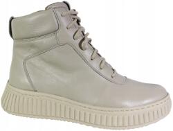 Wasak Női Bőr Bokacsizma, bézs, Size 36, bélelt (0725)