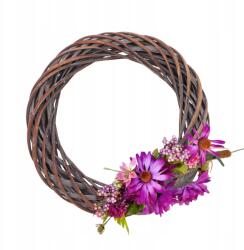 Trend-Deco 25cm fonott koszorú, esküvőre, dekoráció, természetes fonott (#11050)