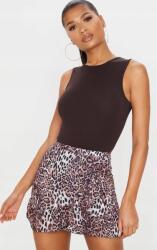 Prettylittlething mini szoknya, párduc mintás, Size 44