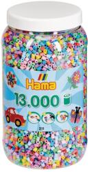 Hama Perlen 211-50 Set 13000 Bastelperlen Pastel Midi 5 mm (10.211-50)