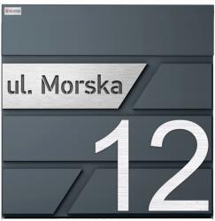 Printima Nagy Méretű Antracit Postaláda, újságtartó, 37×37×10.5cm (Skrzynka Na Listy 5907118966653 Antracyt Dom)