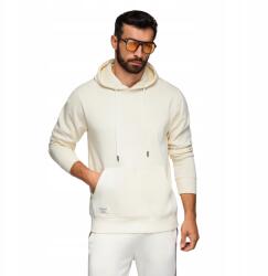 Ombre Férfi kapucnis pulóver, krémszínű, Size XXL, 100% pamut (155786)