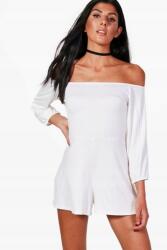 Boohoo Rövid Ecru Kombidressz, Size 38, hosszú ujjú
