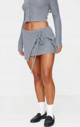 Prettylittlething A4D108 Szürke Mini Szoknya Prettylittlething Xs