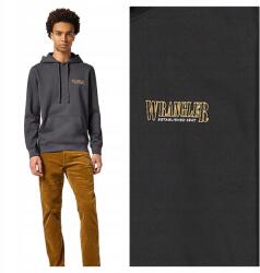Wrangler Férfi kapucnis pulóver, kopott fekete, Size XL (112357336)