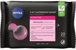 Nivea Servetele demachiante 3 in 1 Expert Waterproof, 20 bucati, Nivea