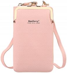 EdiBazzar Női mini kézitáska, rózsaszín, telefonhoz, postás táska, tágas (R27)