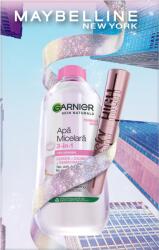Garnier Pachet Apa micelara Skin Naturals 400ml, Garnier + Mascara Lash Sensational Sky High Black, 7.2ml, Maybelline
