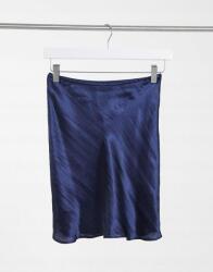  Szatén Szoknya, Sötétkék, 32-ES Méret