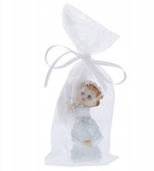  Ajándékcsomagolás, átlátszó fóliával, fehér szalaggal (#11727)