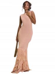 Shein Ruha Női Rózsaszín Rojtokkal Maxi Xs 1KJ