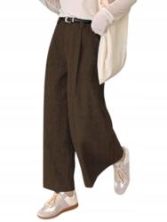 Dazy Klasszikus Női Nadrág Egyenes Barna Cipzáras XL 1JG