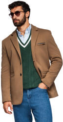 Ombre Férfi kötött blézer, karcsúsított, világosbarna, Size M (166983)