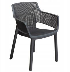 Keter Elisa kerti szék, műanyag, szürke, egymásra rakható (002817)