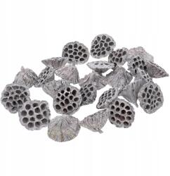 Trend-Deco Szárított lótuszvirág, 8-10cm, fehérített, 25 db (#9637)