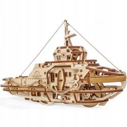 UGears 3D mechanikus modell, vontatóhajó, 169db, 28.5×12×18.5cm, 14 éves kortól (70078)