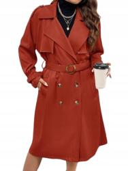 Shein Plus Size Kabát Narancssárga Gombokkal 46-OS