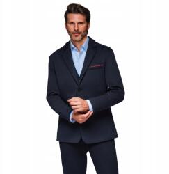 Ombre Férfi kötött zakó, sötétkék, karcsúsított, Size L (166979)