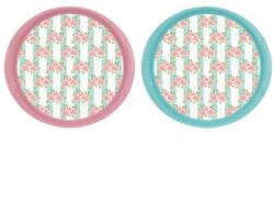 Herevin Kerek dekoratív műanyag tálca - Vintage virágmintás, több színben szám: 3