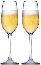 Pasabahce Pezsgős pohár aranyszélű Amber 200 ml - 6 db