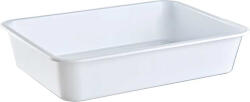 HNC Plastic Multifunkciós műanyag tálca tető nélkül - 4L és 6, 5L - fehér Liter: 4 L