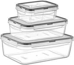 Irak Plastic Szivárgásmentes ételtároló szett Fajta: 0, 4L+0, 8L+1, 4L