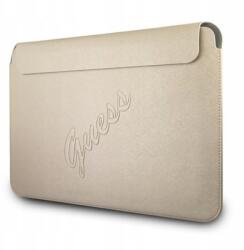 GUESS Saffiano Script Computer Sleeve Notebook tok 13" (arany) (3666339005269)