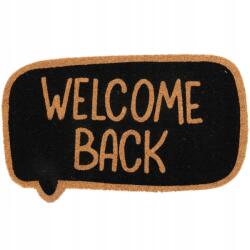 H&S Decoration lábtörlő, Welcome Back, 75×45cm, fekete, kókuszrost, PVC (A45500490-2)