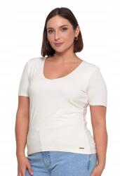 Moraj Női viszkóz blúz, V-nyakkivágással, Size M, minta nélkül, Világos Zöld