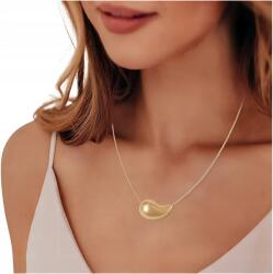 EdiBazzar Női Nyaklánc, könnycsepp medál, 40cm+5cm, 18K aranyozott, sebészeti acél (ZŁOTY Elegancki Naszyjnik Kolia Wisiorek Łza)