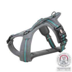 TRIXIE KT25. Trixie Fusion Touring Harness - hám (szürke, óceánkék) kutyák részére (S-M) 45-54cm/20mm