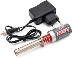 HOBBYTECH 1800mAh izzító dugó töltővel (buborékcsomagolás)