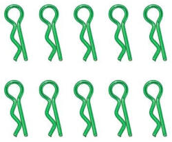 HOBBYTECH Univerzális karosszériakapocs 1/10, zöld (10 db)