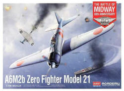 Academy Model Kit repülőgép 12352 - A6M2b Zero Fighter Modrel 21 "Midway-i csata" (1: 48)