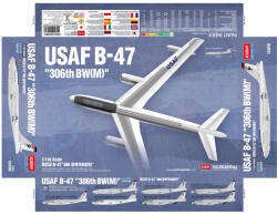 Academy Modell Kit repülőgép 12618 - USAF B-47 (1: 144)