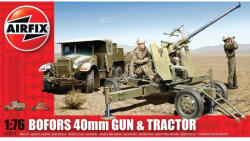 Airfix Classic Kit military A02314 - Bofors 40mm ágyú és traktor (1: 76)