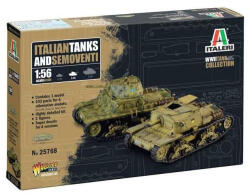 Italeri Model Kit tank 25768 - Olasz harckocsik és félharckocsik (1: 56)