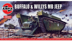 Airfix Classic Kit VINTAGE military A02302V - Buffalo Willys MB Jeep (1: 76)